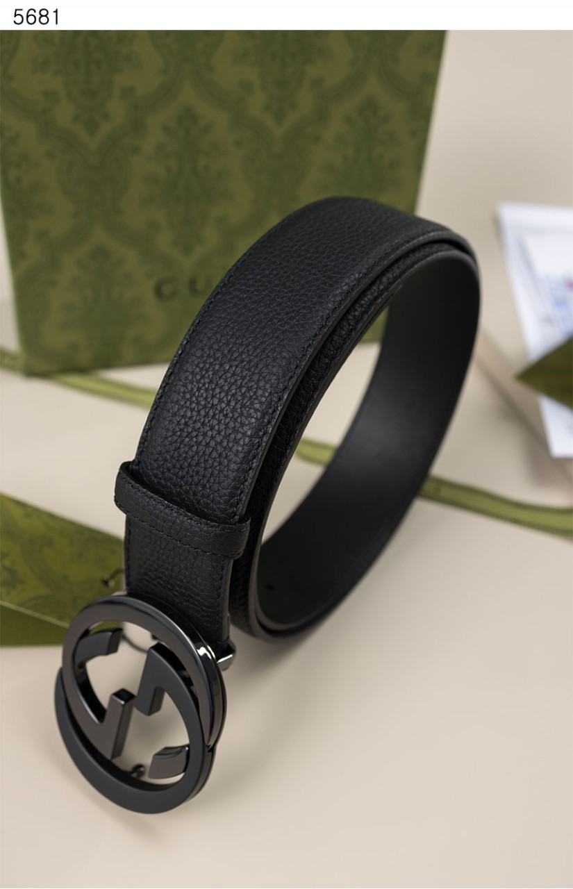 구* [GUCCI] 수입고급 인터로킹 G 버클 레더 벨트