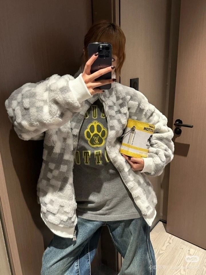 루*** 양모플리스 테디자켓
