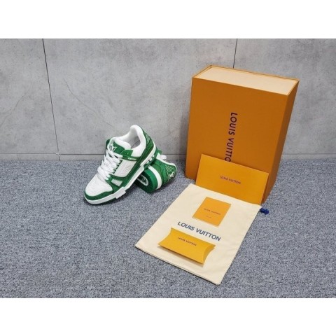 루*** LV 트레이너 그린 스니커즈