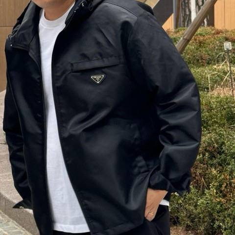 프** 리나일론 후드 블루종 자켓