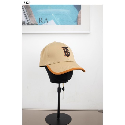 버** BB로고 오렌지 라인 캡 모자 7824