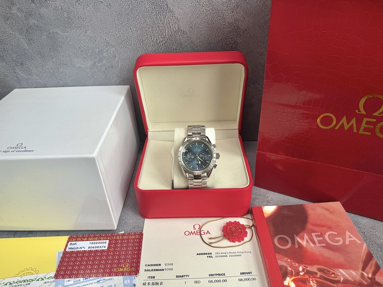 오** 스피드마스터 57 40.55mm 블루다이얼